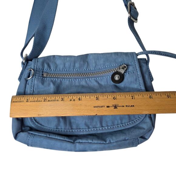 Kipling Sabian Crossbody Mini Bag Blue Water Resistant Lightweight Travel - Picture 10 of 12